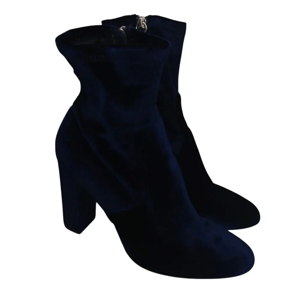 Blue Velvet Steve Madden Boots sz 9.5